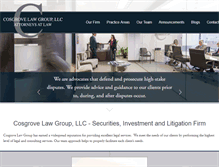 Tablet Screenshot of cosgrovelawllc.com